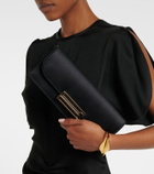 Victoria Beckham Dorian East-West satin clutch