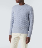 Ralph Lauren Purple Label Cable-knit cashmere sweater