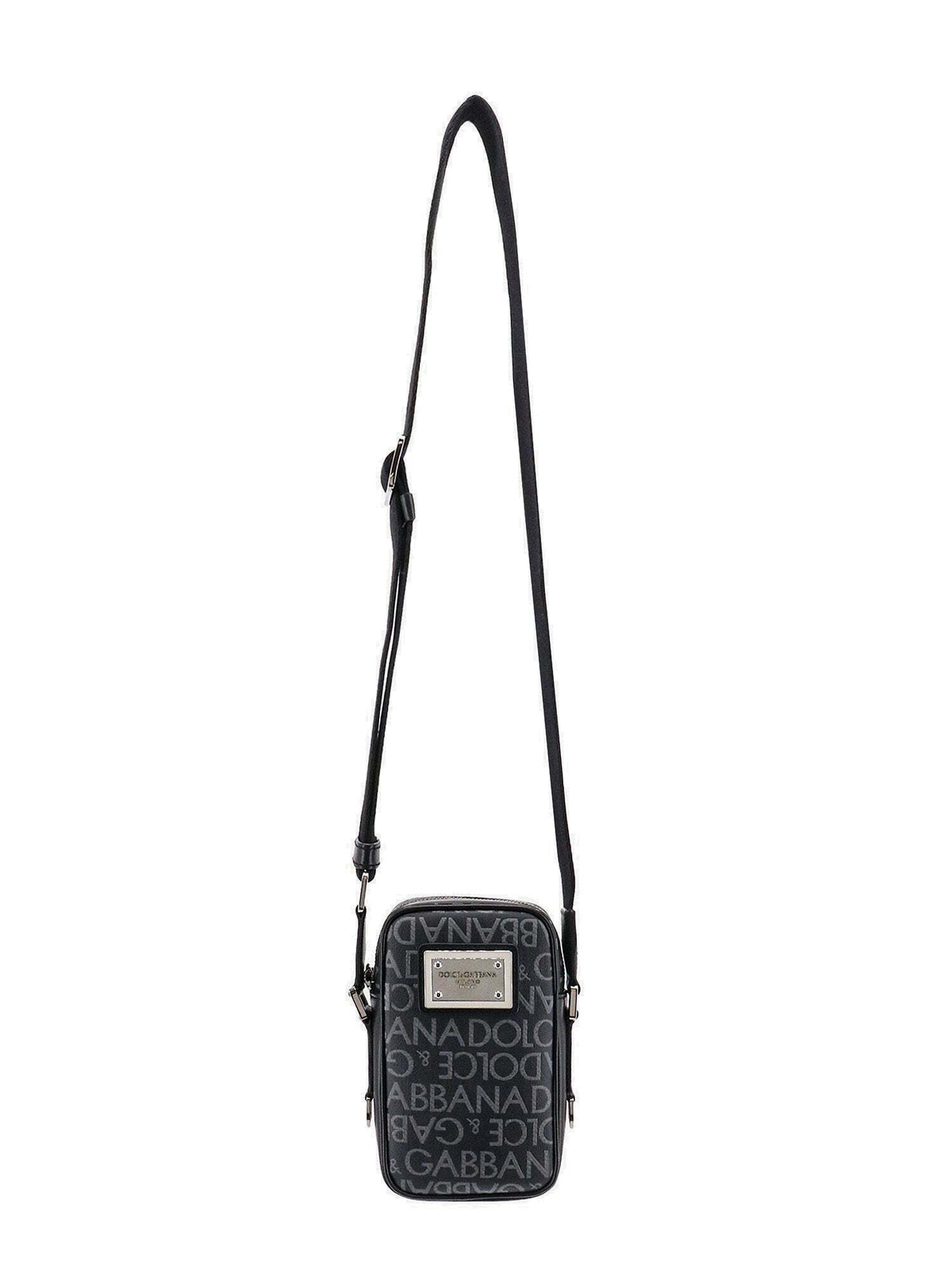 Dolce & Gabbana Men's Leather Shopping Bag Black