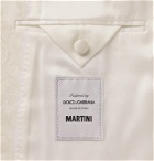 DOLCE & GABBANA - Slim-Fit Jacquard Suit - White