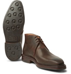 George Cleverley - Nathan Distressed Leather Chukka Boots - Brown