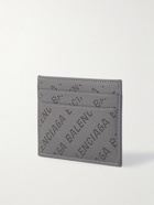 Balenciaga - Logo-Perforated Leather Cardholder