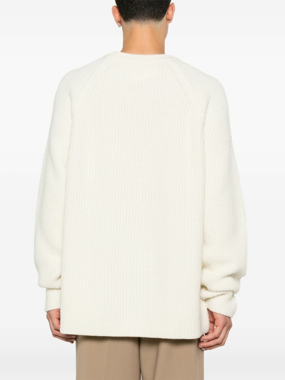 The Frankie Shop White Chunky-Knit Sweater