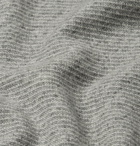 Loro Piana - Roadster Striped Cashmere Half-Zip Sweater - Men - Gray