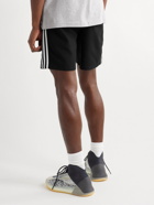 adidas Originals - Mid-Length Striped Primegreen Swim Shorts - Black
