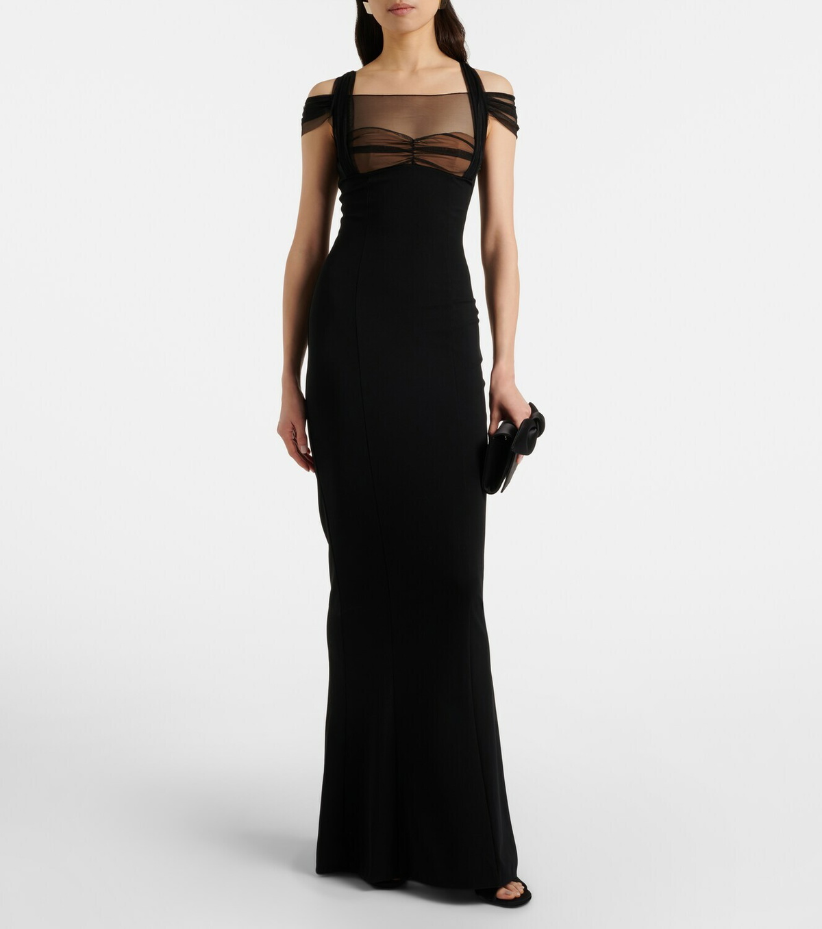 Nensi Dojaka Draped maxi dress