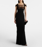 Nensi Dojaka Draped maxi dress