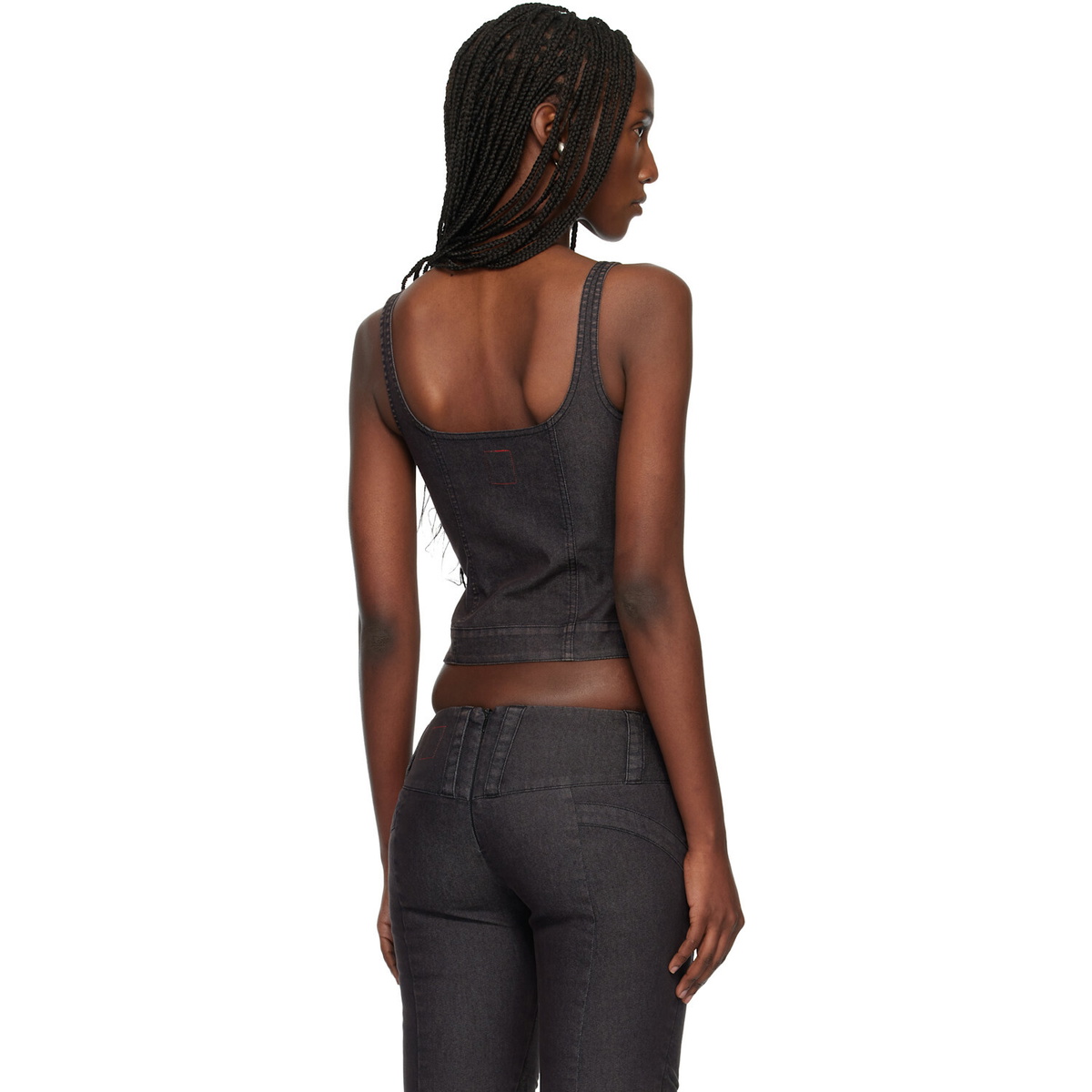 Miss Sixty Black KNWLS Edition Strap Tank Top