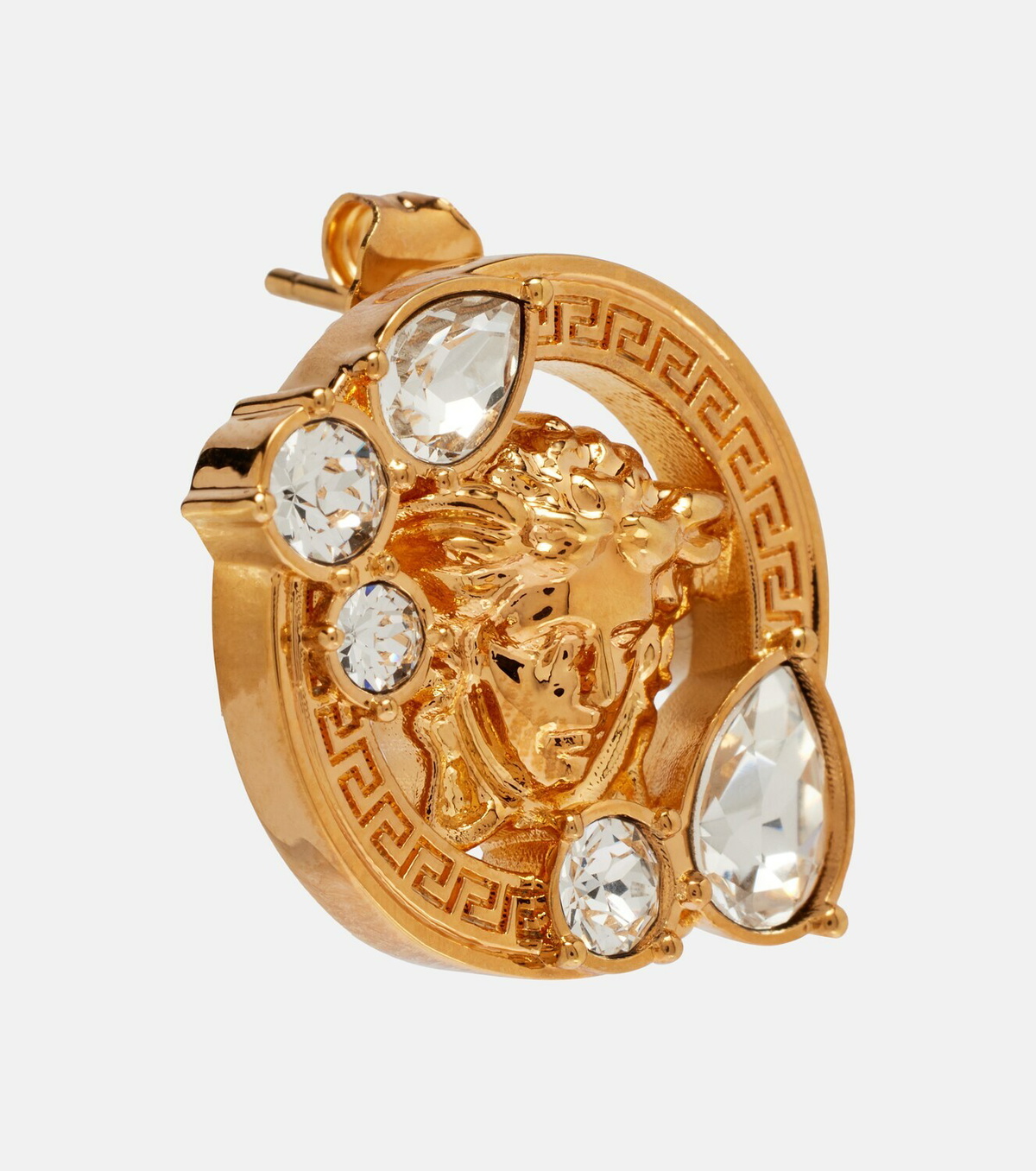 Versace Medusa crystal-embellished earrings