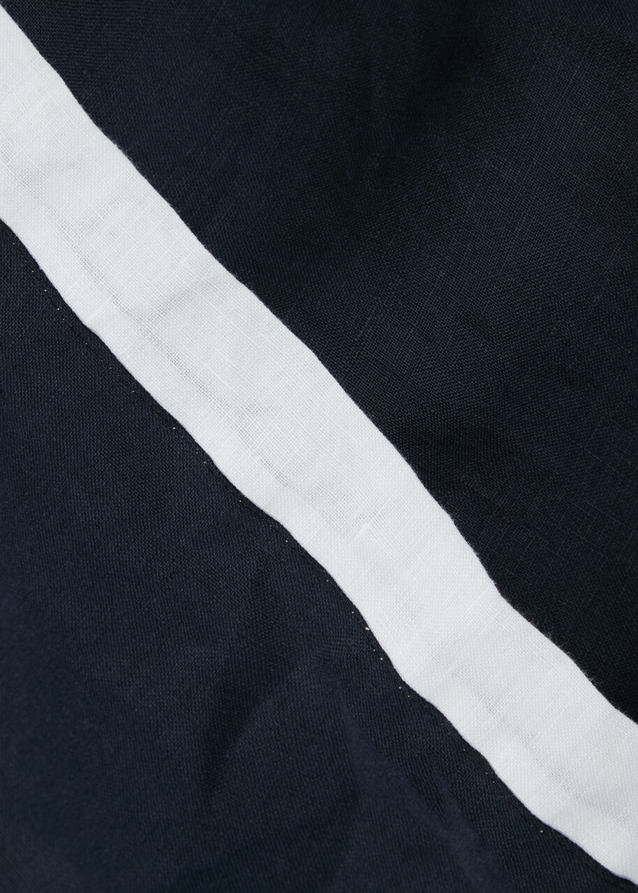 Bec & Bridge Elyce Linen Maxi Dress Navy
