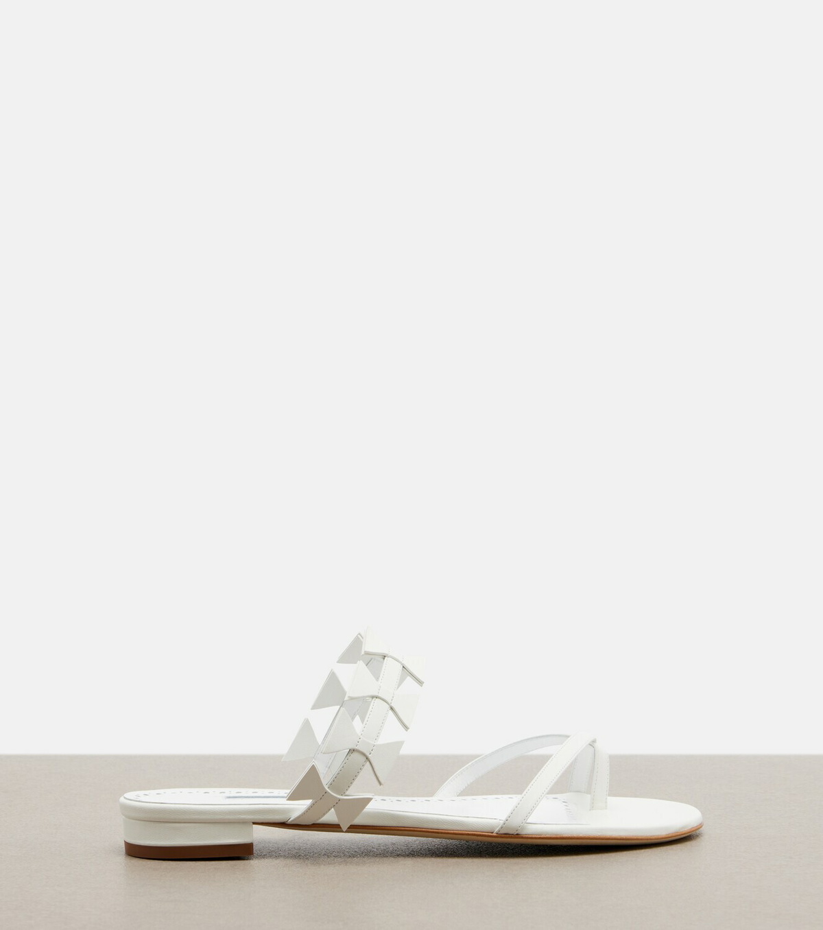 Manolo Blahnik Maura leather thong sandals