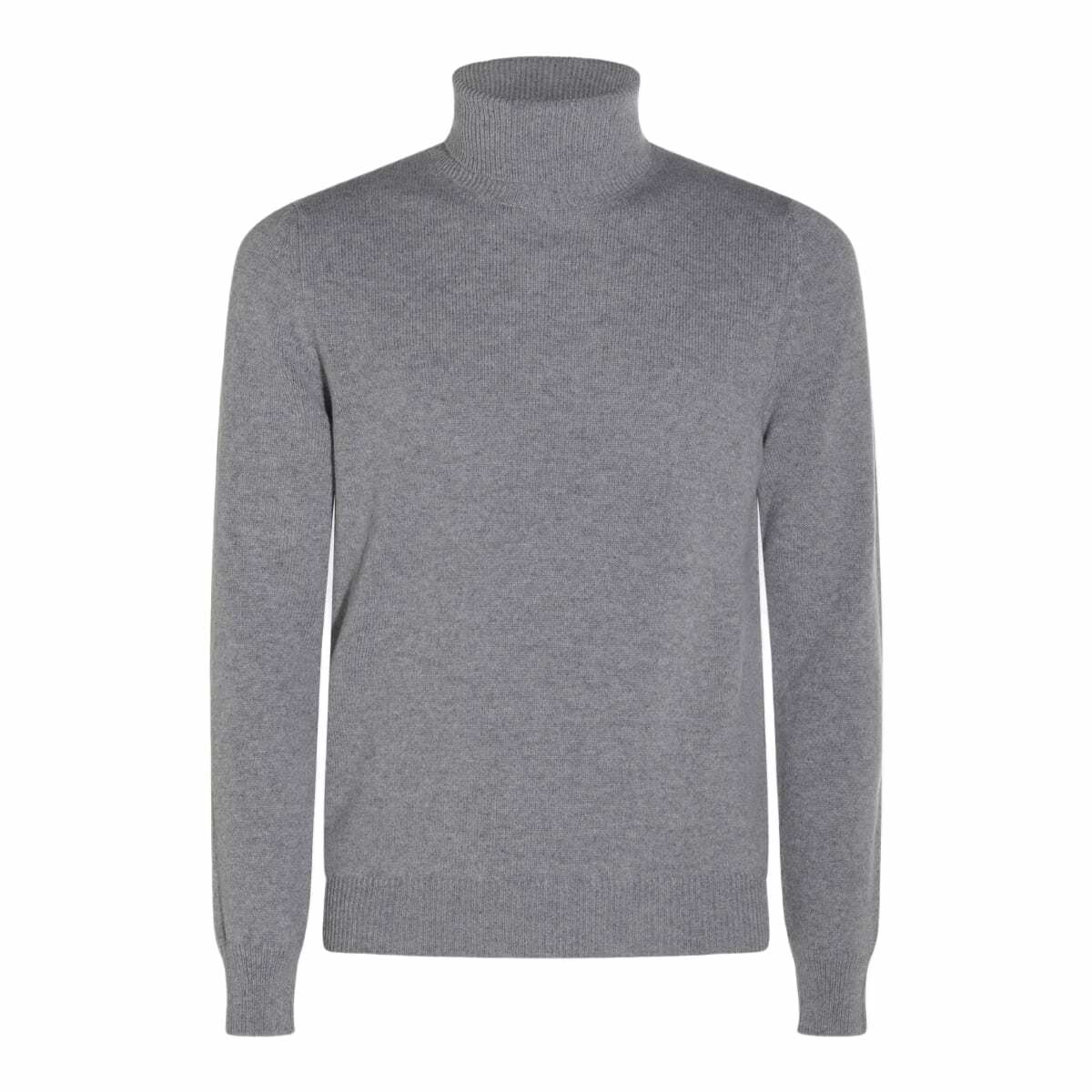 Malo Grey Wool Knitwear
