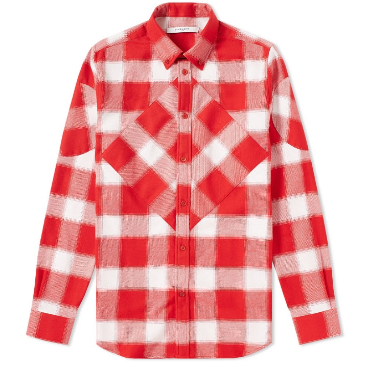 Photo: Givenchy Patchwork Flannel Shirt