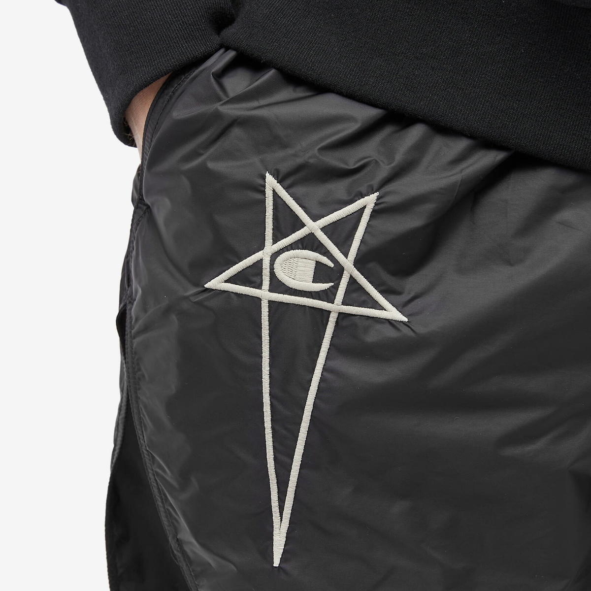 Rick Owens x Champion Dolphin Boxers in Black Rick Owens