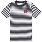 Moncler Men's Stripe T-Shirt in Dark Grey