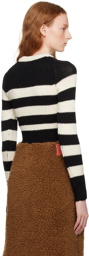 Marni Black & White Striped Sweater