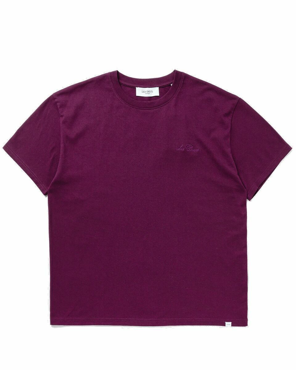 Photo: Les Deux Crew T Shirt Purple - Mens - Shortsleeves