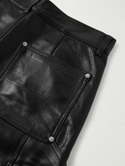 Enfants Riches Déprimés - Panelled Straight-Leg Leather Trousers - Black