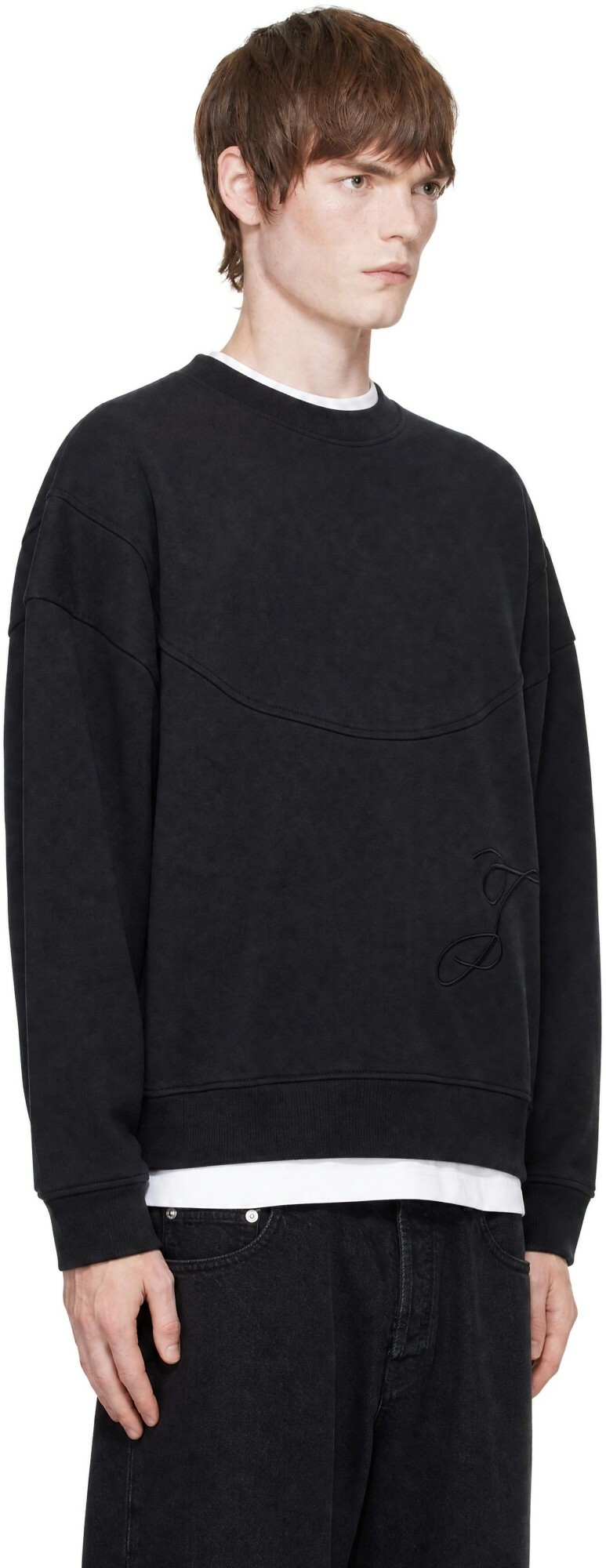 JACQUEMUS Navy 'The J' Sweatshirt