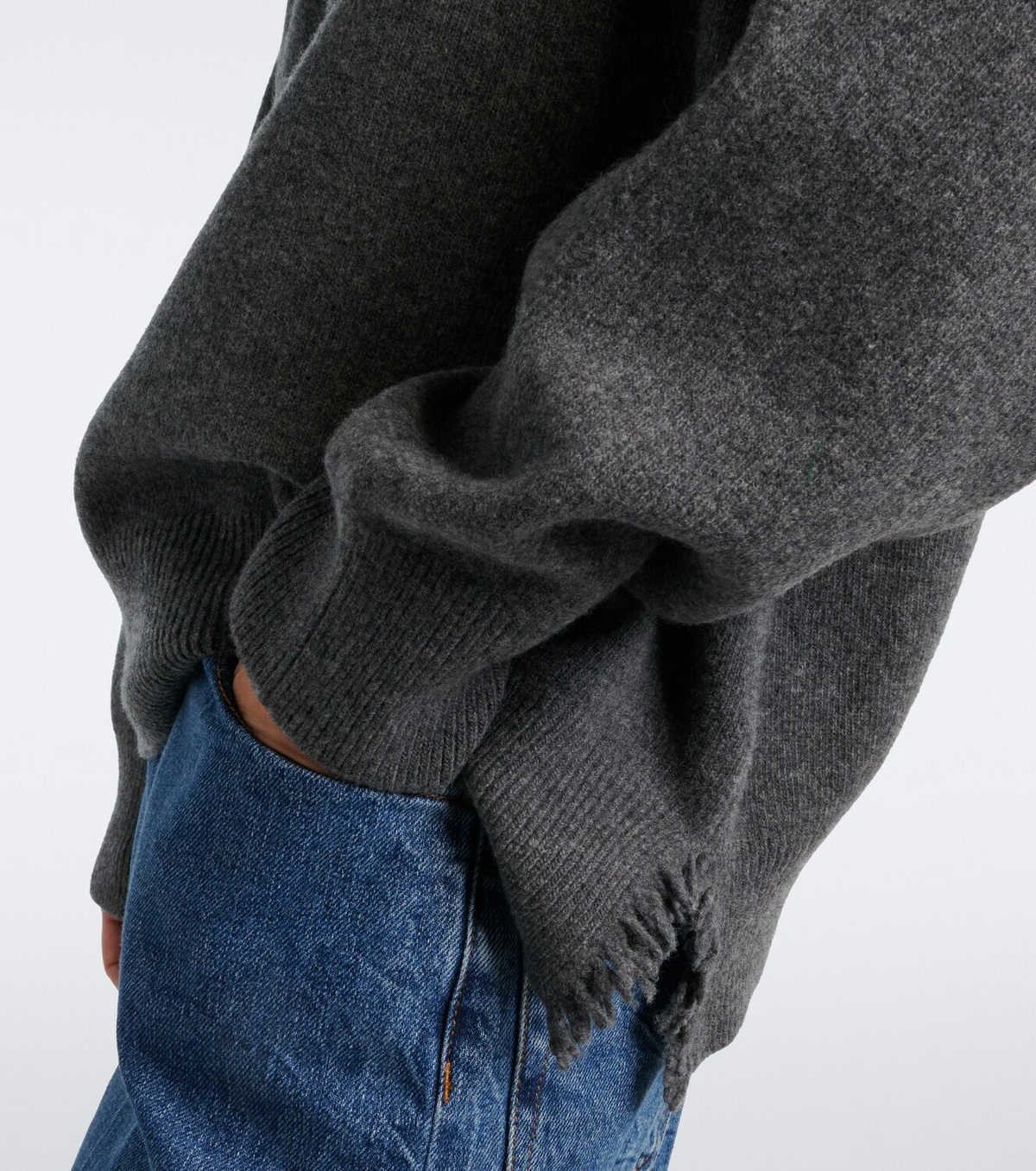 Róhe Distressed wool-blend sweater