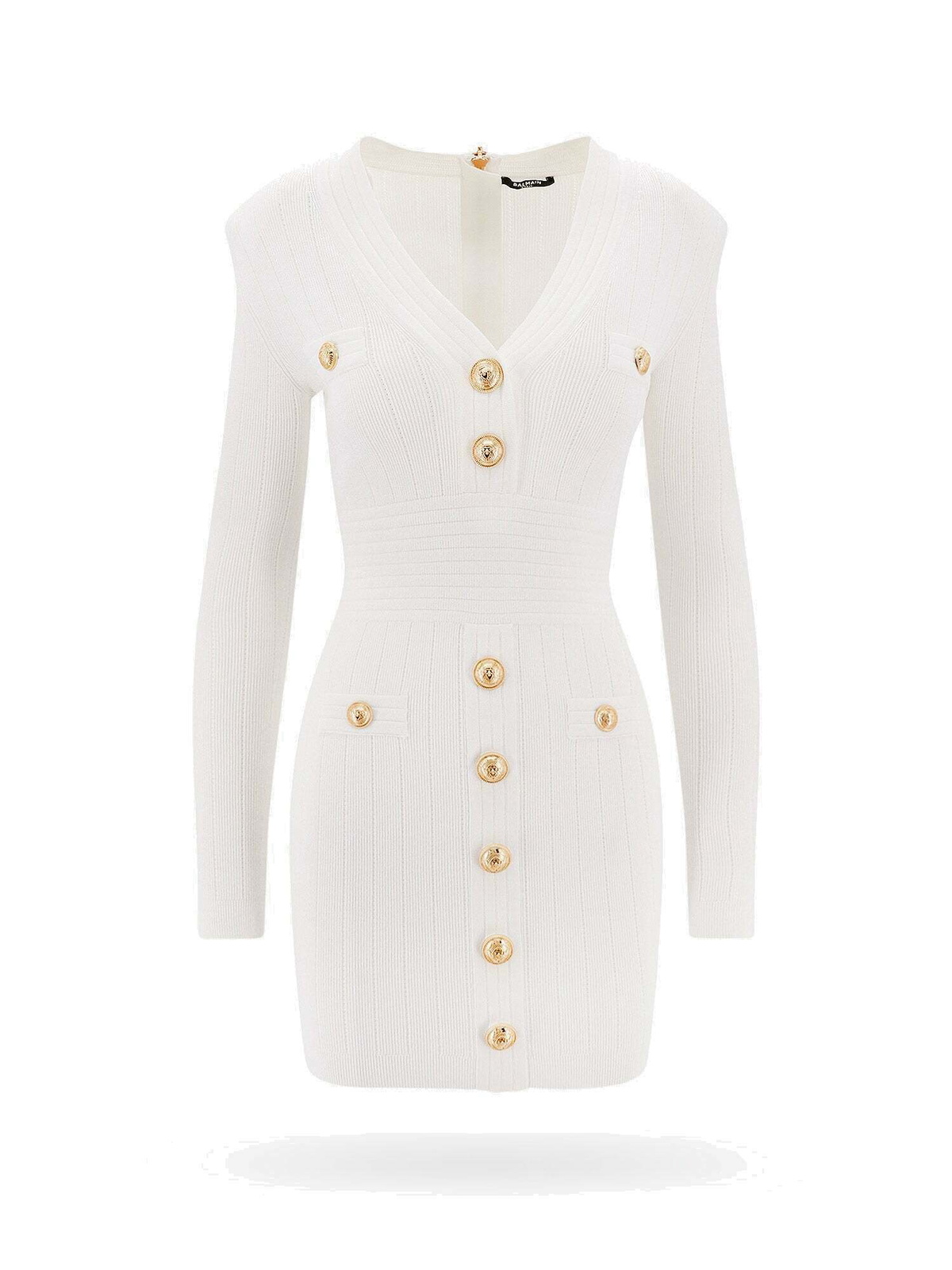 Balmain Dress White Womens Balmain