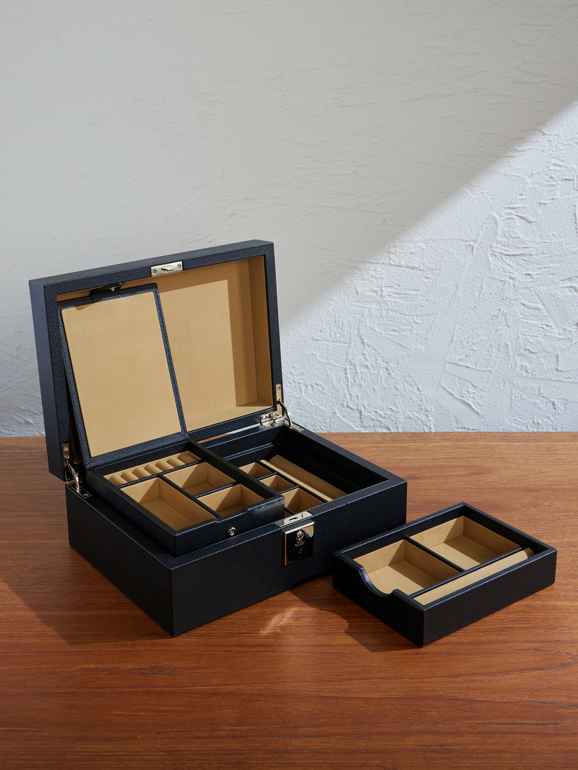 Smythson - Panama Cross-Grain Leather Jewellery Box
