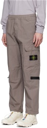 Stone Island Gray Multi-Pocket Cargo Pants