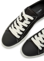 Jude Llow Nico Panelled Nubuck Leather Sneakers Black