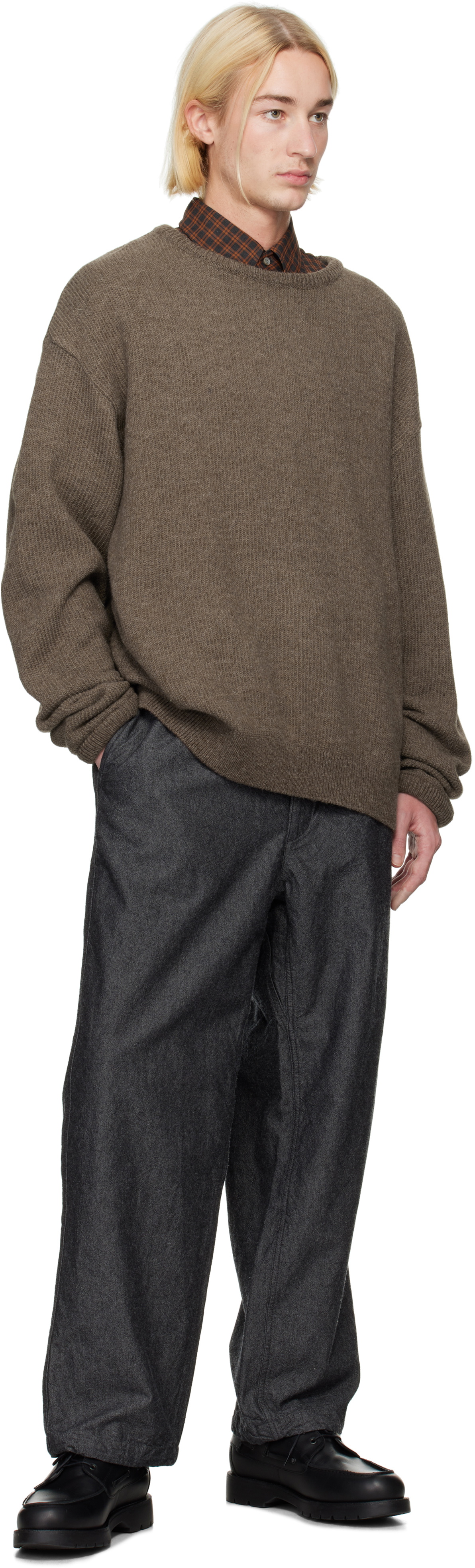ア*テ様 Nanamica ナナミカ　KODENSHI Sweaterウールセー Kodenshi Sweater in Mocha
