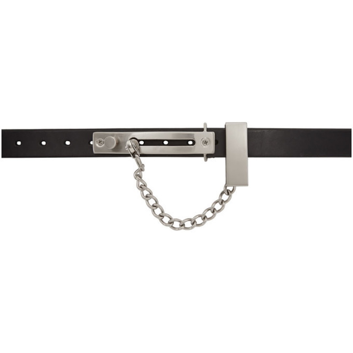 Photo: Doublet Black Door Chain Buckle Belt