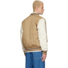 Moncler Beige Oreane Down Bomber Jacket