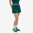 Sporty & Rich Women's Serif Court Mini Skirt in Forest