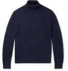 Ermenegildo Zegna - Donegal Wool, Silk and Cashmere-Blend Rollneck Sweater - Blue