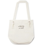 Junya Watanabe - Printed Cotton and Linen-Blend Canvas Tote Bag - White