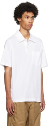 Dries Van Noten White Buttoned Polo