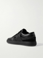 Givenchy - Suede-Trimmed Leather Sneakers - Black