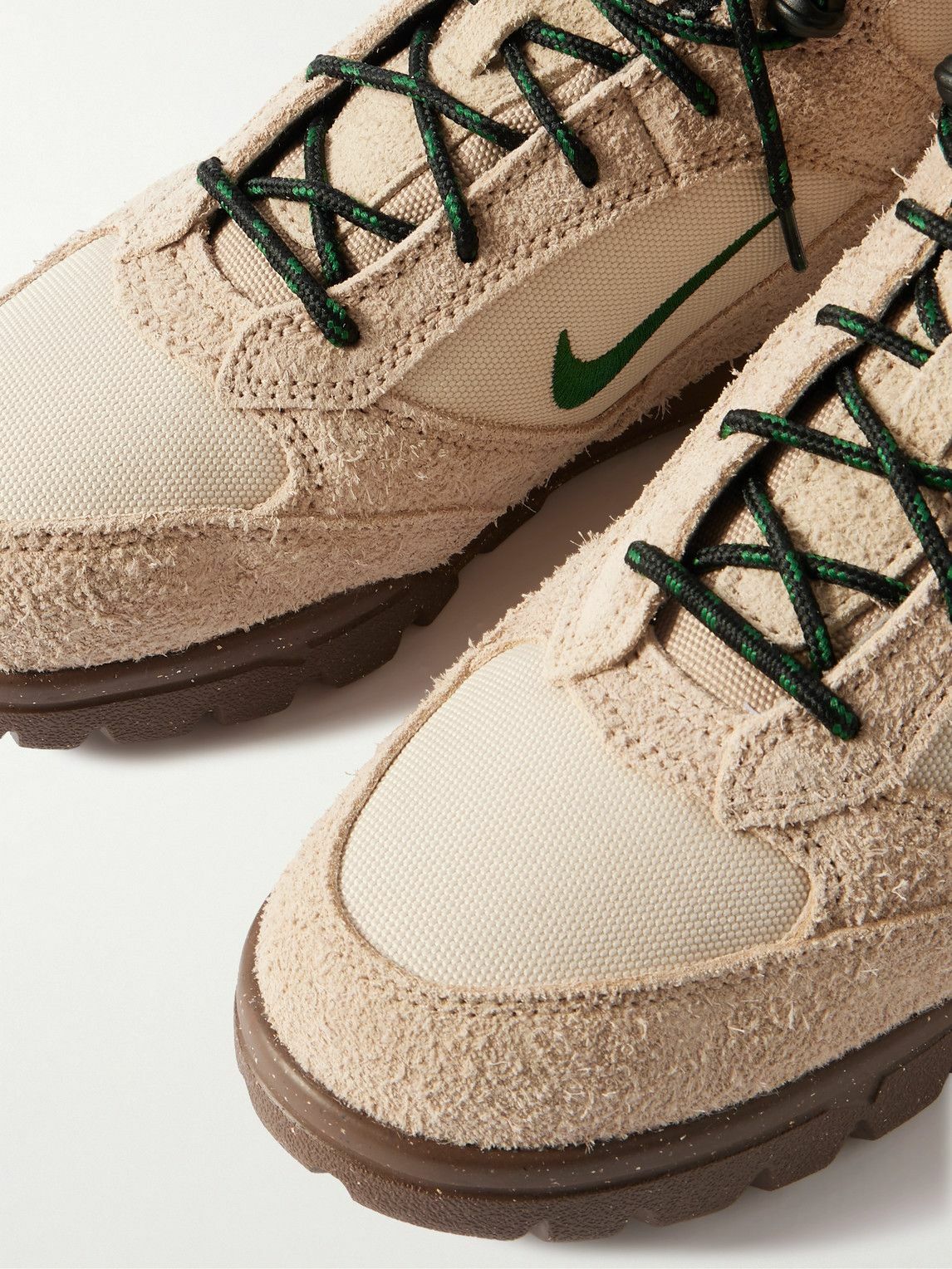 Nike - ACG Torre Mid Mesh and Brushed-Suede Sneakers - Neutrals Nike