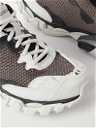 Balenciaga - Track.3 Distressed Mesh, Nylon and Rubber Sneakers - Brown