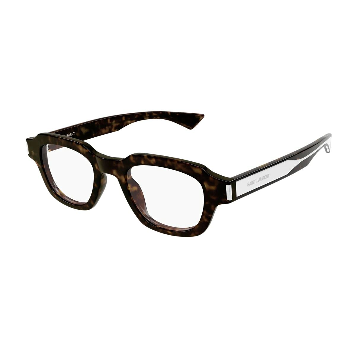 Saint Laurent Eyewear Saint Laurent Sl 791 Opt Linea Sl Logo 002 Havana Crystal Glasses