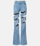 Coperni Spiral wide-leg jeans