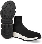 Balenciaga - Speed Sock Stretch-Knit Slip-On Sneakers - Men - Black