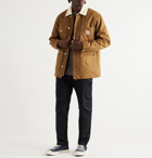 Carhartt WIP - Fairmount Faux Shearling-Lined Organic Cotton-Canvas Field Jacket - Brown