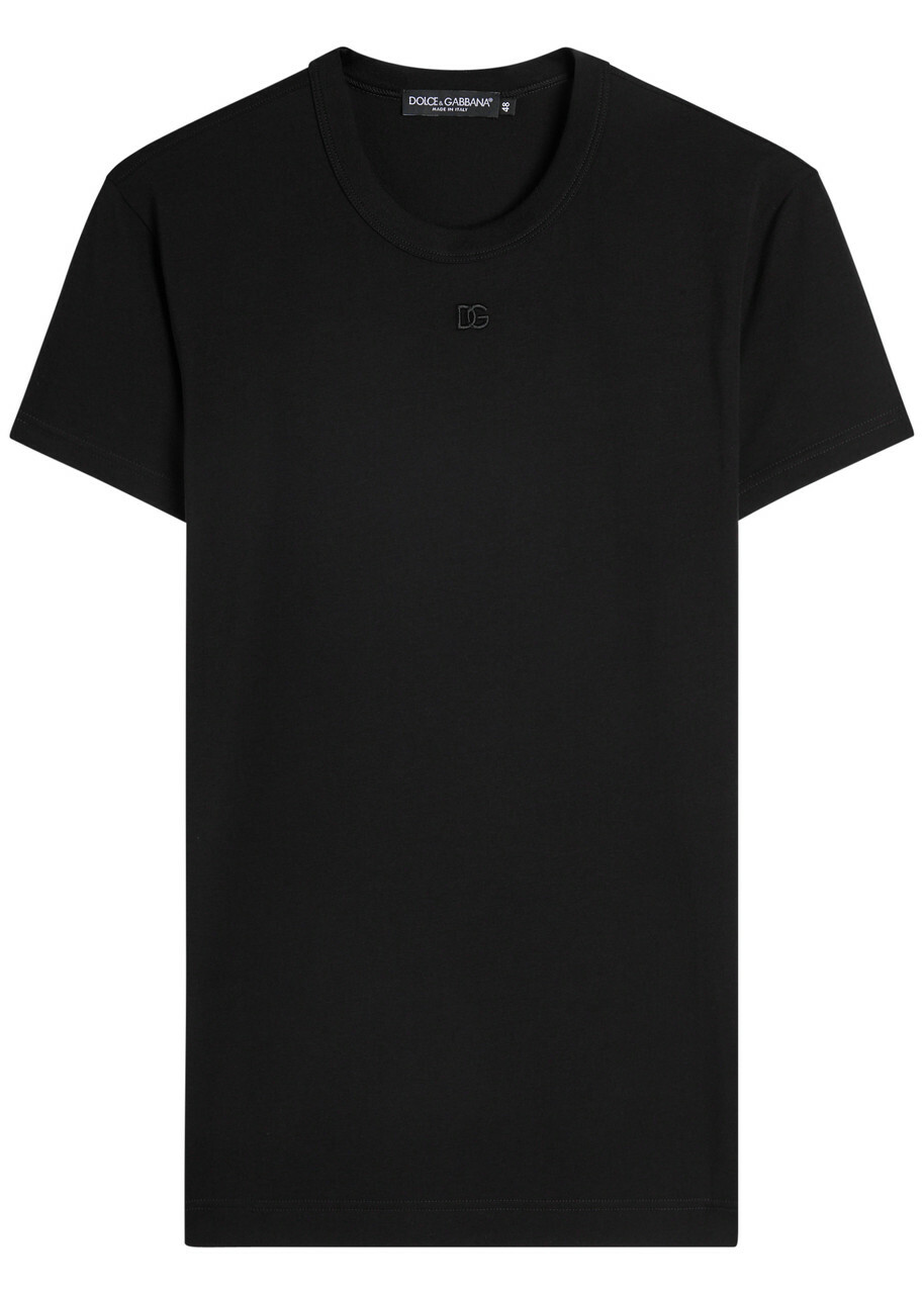 トップス 10th embroidery logo pack T-shirt Cotton T-shirt with logo embroidery in Black for Men