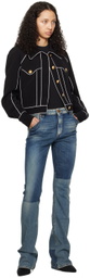 Balmain Black Piping Jacket