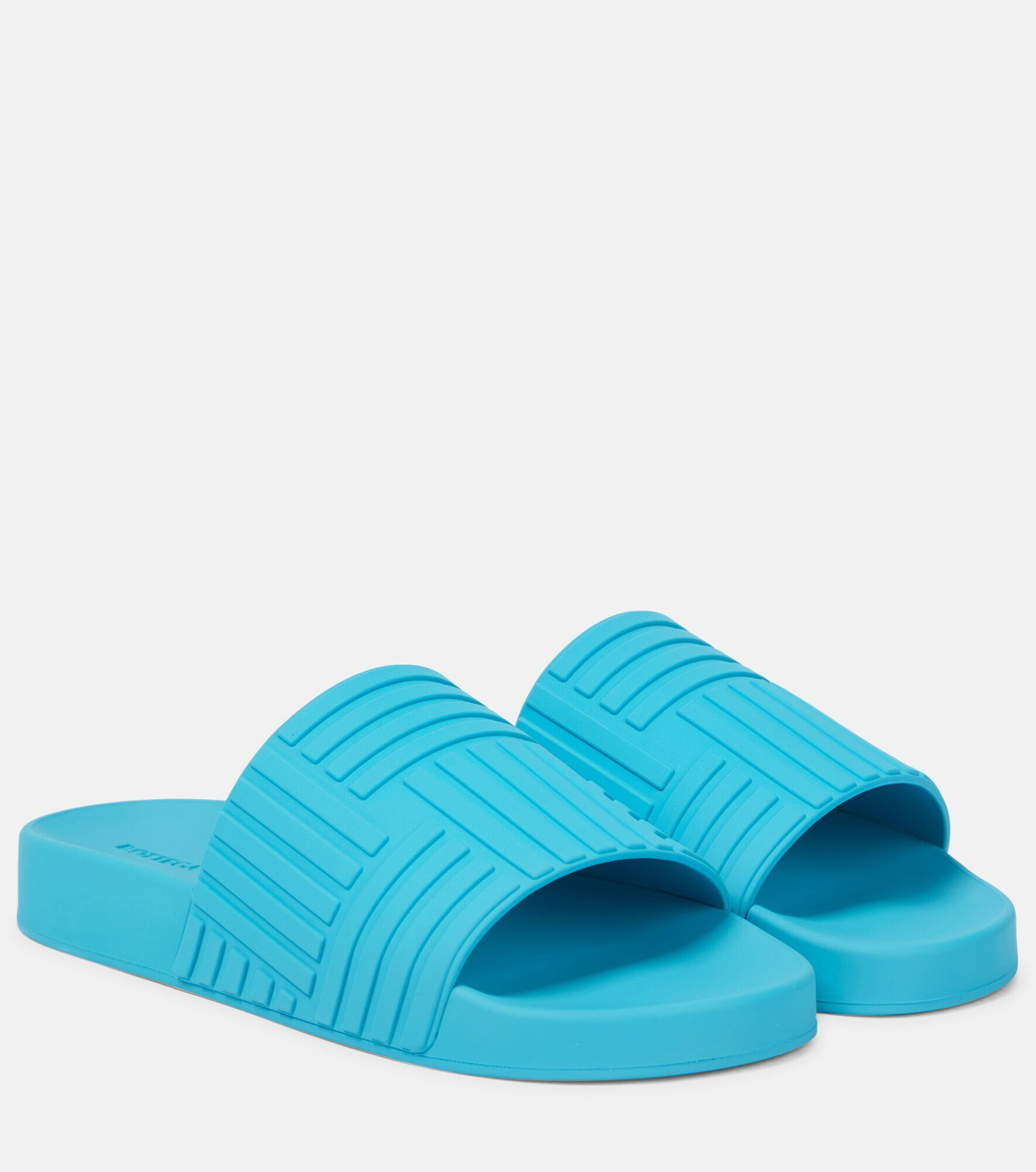 Bottega Veneta - Slider embossed rubber slides Bottega Veneta