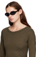 Song for the Mute SSENSE Exclusive Black 'The Goggle' Sunglasses