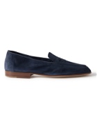 Edward Green - Padstow Suede Loafers - Blue
