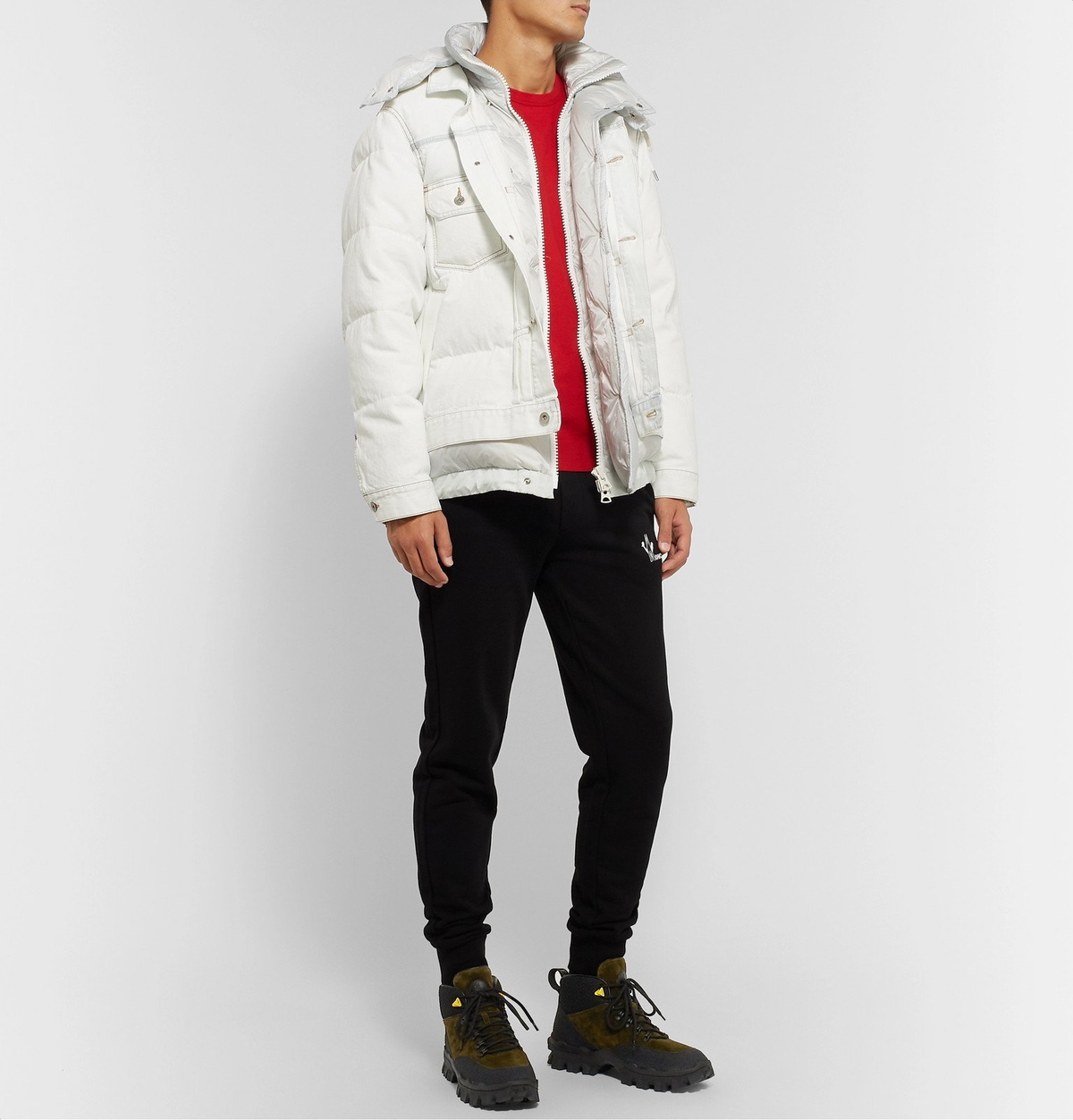 Moncler - Hector Suede and Rubber Hiking Boots - Green Moncler display picture 1