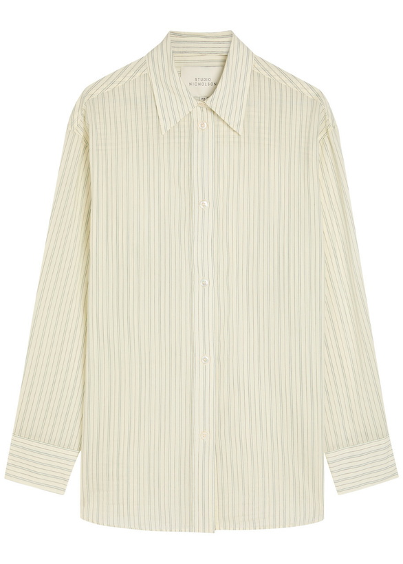 Photo: Studio Nicholson Rouen Wool Shirt Cream