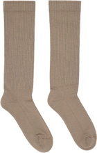 Rick Owens DRKSHDW Gray Concordians Knee High Socks